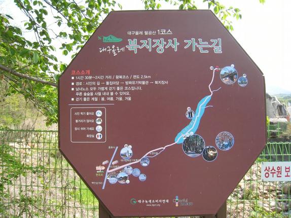 팔공산 올레 1길에서 인봉 노적봉 관봉을 걷다
