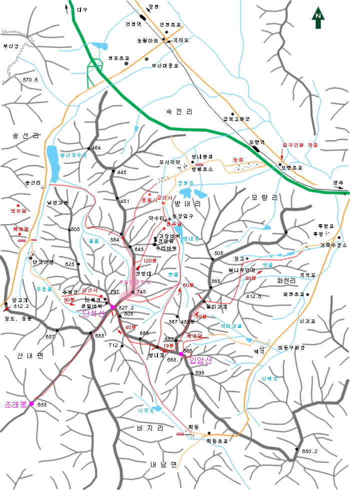단석산 개념도