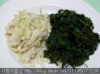 고추잎 무 말랭이 무침