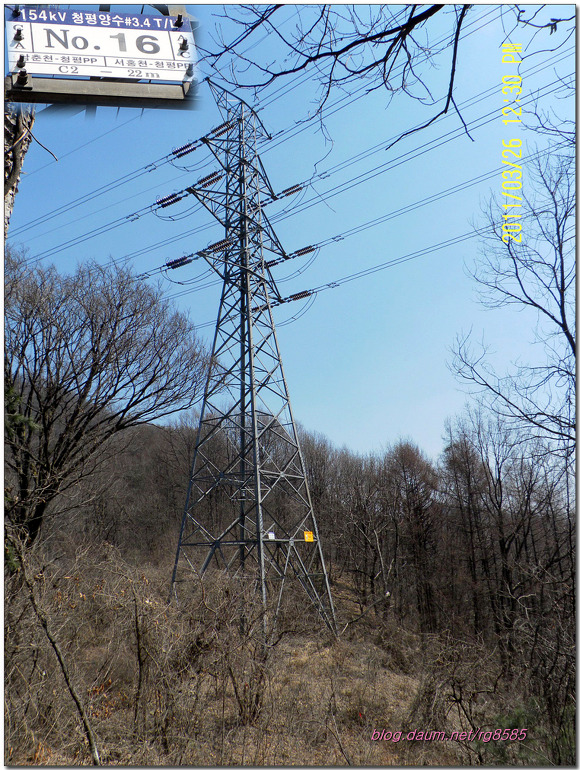 춘천지맥(영춘지맥)1-1구간(관천리 입수점 - 송이재봉 - 새덕산갈림길)