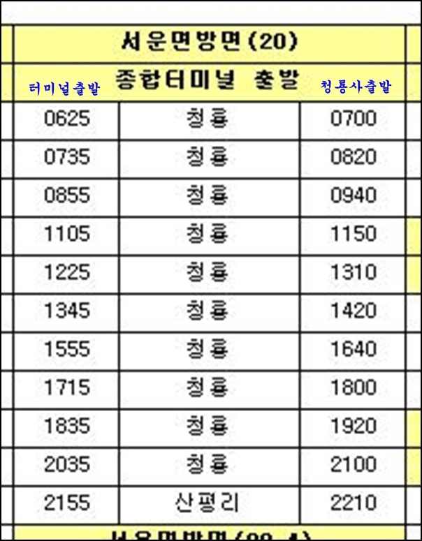 안성 서운산 등산 지도
