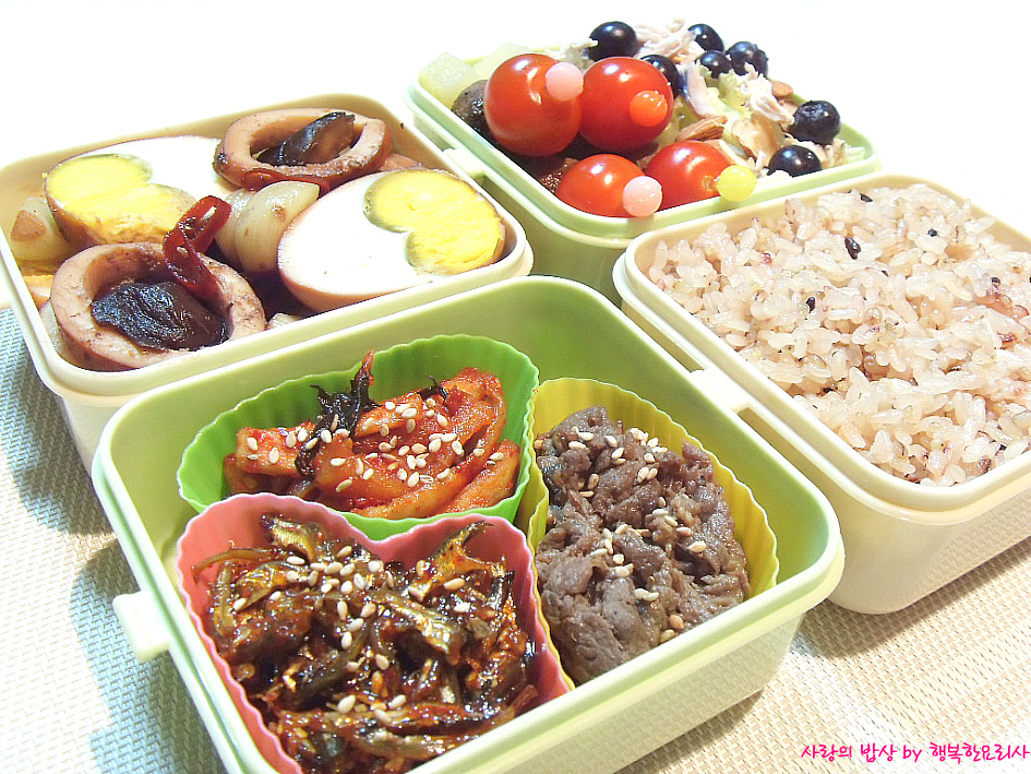 딸아, 힘내렴! 식어도 맛있는 영양만점 엄마표 도시락>_<