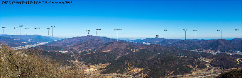 부산 금정산 조망도