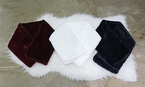 1111 보송보송 토끼털 넥머플러 (대)